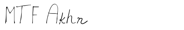 MTF Akhn font preview